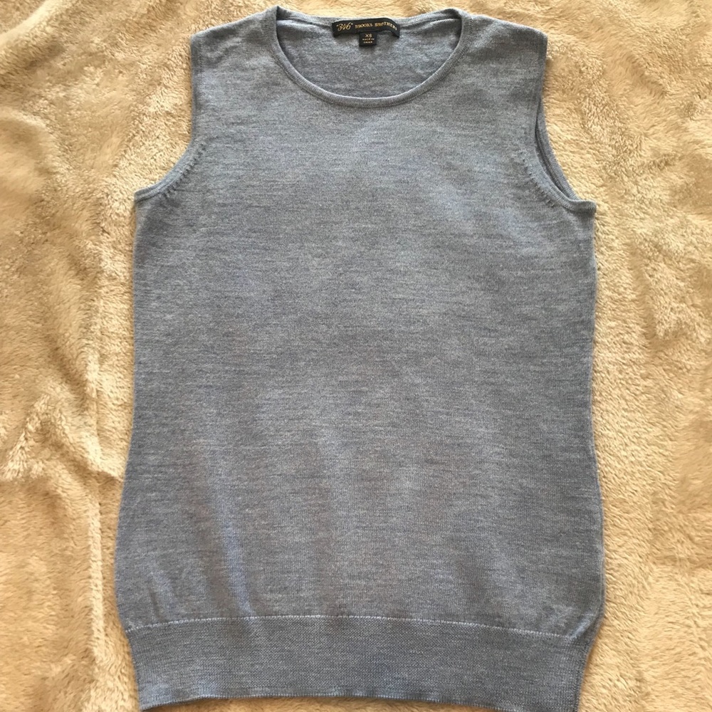 Brooks Bothers merino sleeveless sweater